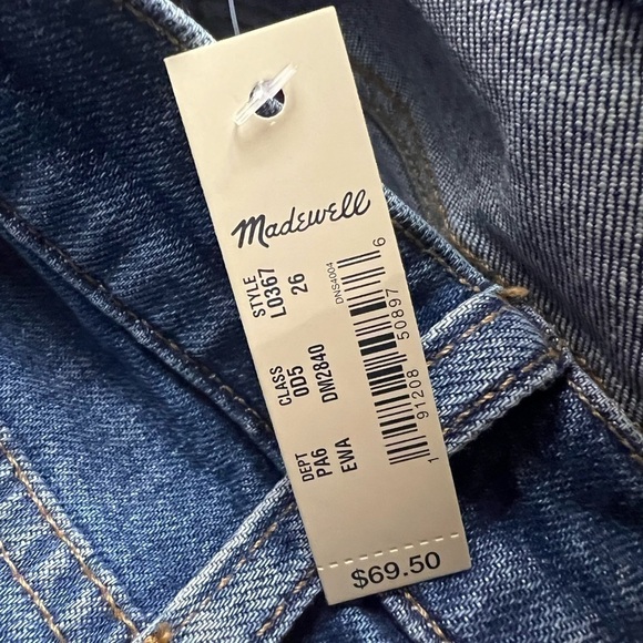 MADEWELL HIGH RISE MID LENGTH 7” SHORTS STYLE L0367 NEW SIZE 26 - Picture 5 of 8